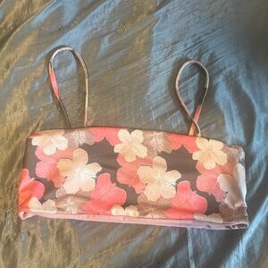 Hibiscus Bandeau Bikini Top